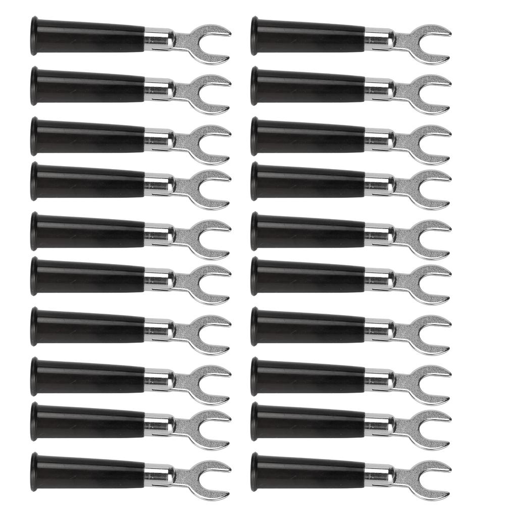 20Pcs 6mm U Y Type Electrical Crimp Terminals Insulated Fork Spade Wire Connectors for Industrial Electronic