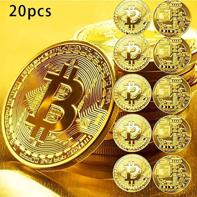 10/20pcs Exquisite Bitcoin Collectible, Virtual Currency Perfect for BTC Holders and Craft Enthusiasts in a Gift Box Set