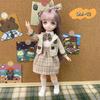 Cyber Red 30cm Secondary Cartoon Face Barbie Doll Dress Up Children's Toy