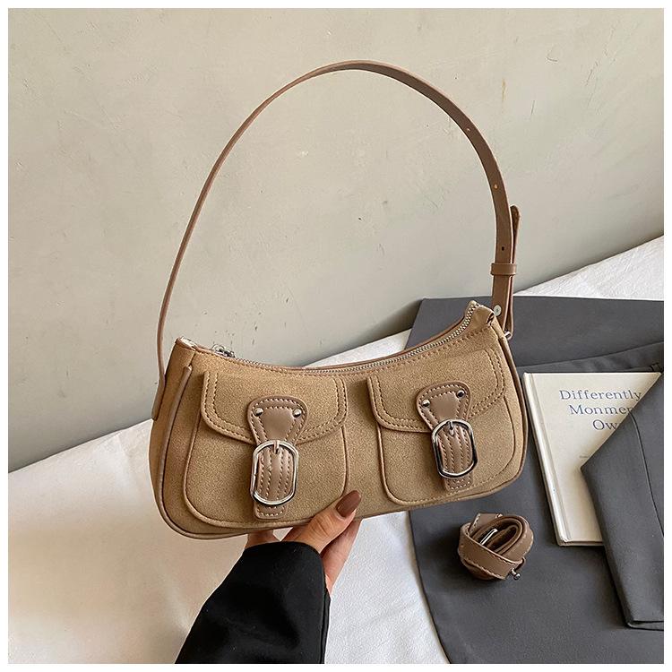 

Модная сумка-подмышка с несколькими карманами для поездок на работу, новая осенняя коллекция 2025, простая повседневная на плечо, мессенджер, сумка-тоут для поездок на работу хаки