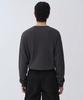 MUSINSA STANDARD Waffle Henley Neck Long Sleeve T-Shirt [Dark Gray]