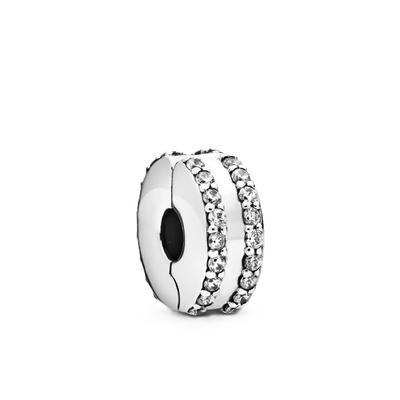 Sterling Silber Charm Mit Klarem Zirkonia P-798422C01 Für Damen