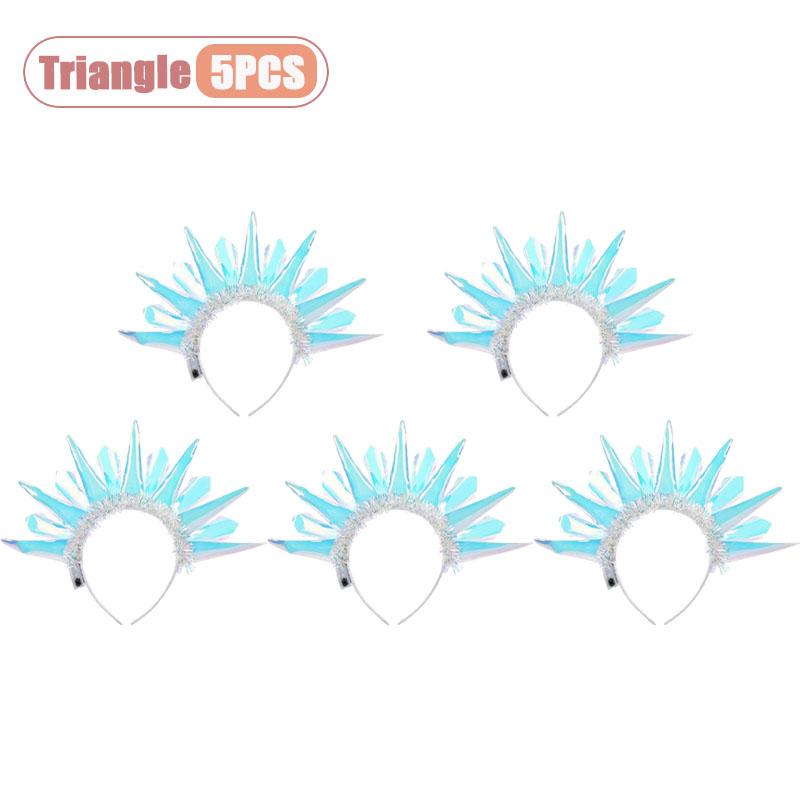1-20pcs Laser Holographic Glow Headband for Christmas Halloween Party Costume Decoration Accessory Home Celebration