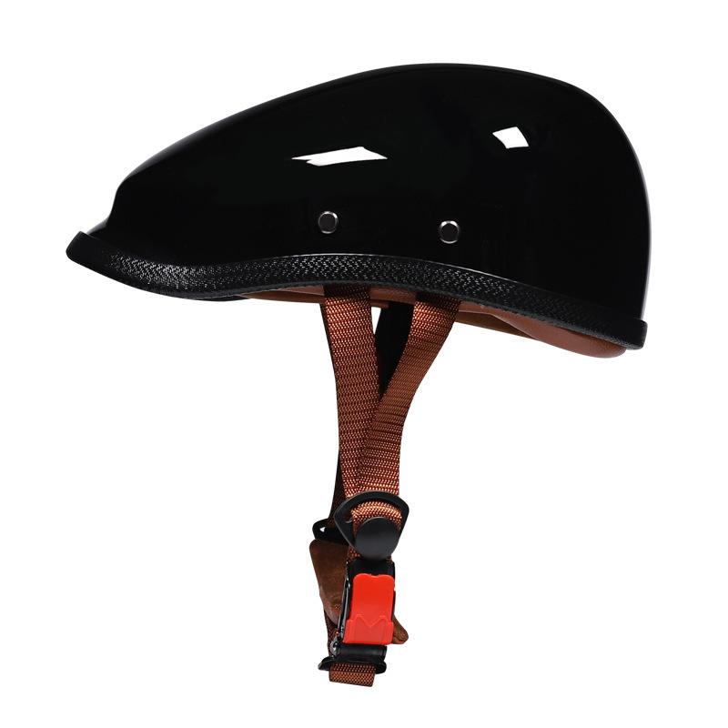 Vintage Beret and Scoop Helmet Water Scoop Helmet Half Helmet Summer Helmet Gangster Japanese Style Non-motorcycle Internet Celebrity Riding