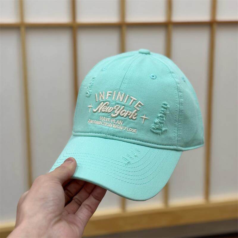 Spring And Summer High-Quality American Soft-Top Embroidered Baseball Cap Women'S Casual Versatile Face Small Cap Men