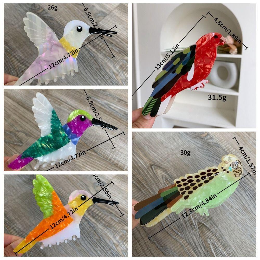 Grasp Acetic Acid Hair Claw Cute Cartoon Animal Shark Clip Fashion Bird Hair Clip  Girls