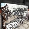 1pc 40cmx2m Aqumotic Peel and Stick Wallpaper Customized Wave Decorative PVC Plate Background Wallpapers Fake Metal Mirror Embos