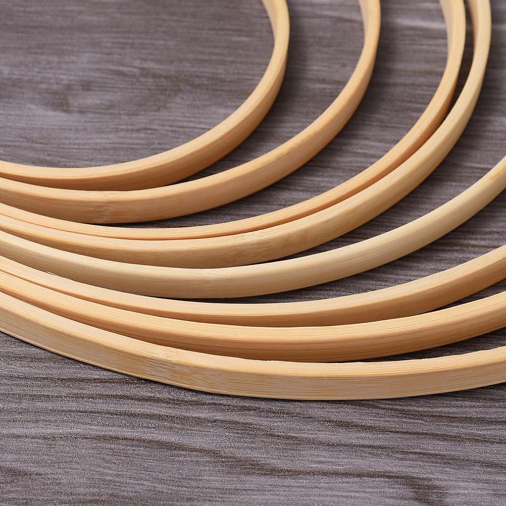 12Pcs Dreamcatcher Ring 10Cm Bamboo Hoop for Crafting Dream Catchers Curtain Ringers Lace Frames DIY Jewelry Display