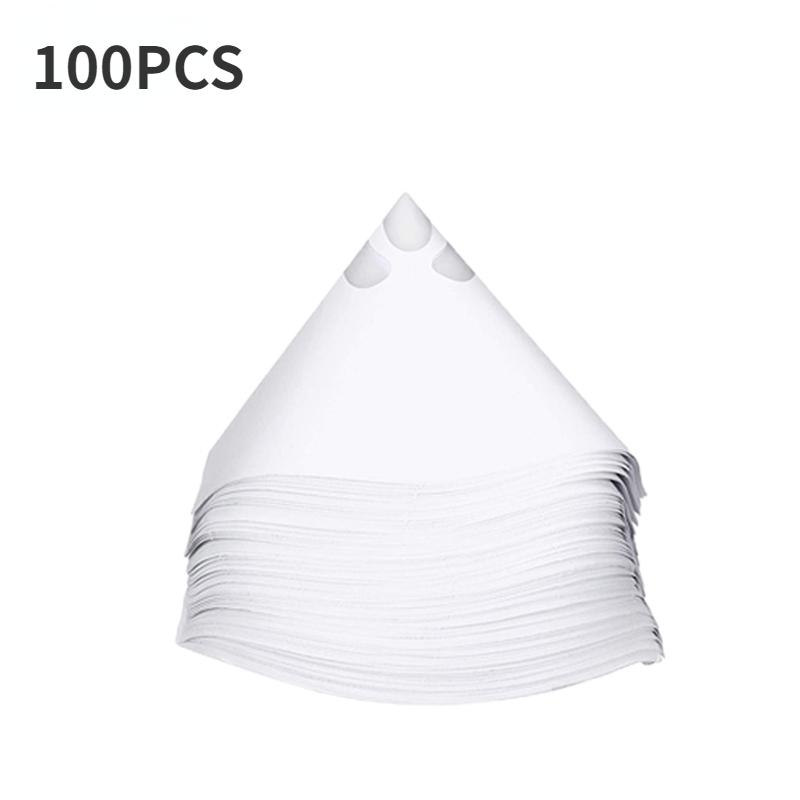 50/100Pcs Car Paint Spray Mesh Paper Filter Paint Paper Purifying Straining  Mesh Disposable Paper Conical Funnels Filter Tools