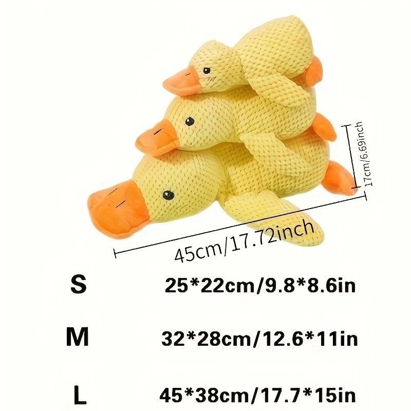 Dog Calming Duck, 2026 Yellow Duck Dog Toy, The Mellow Ducks Calming Pillow, Dogs Ducks Toy with Quacking Sound for Indoor Dogs