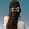 Bone Shape Hair Clip With Polka Dot Leopard Plaid Print Bangs Styling Womens Accessory Sweet Chic Headwear