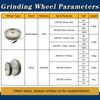250mm 10 Inch Electroplated Plated CBN Grinding Wheel Knife Sharpening Wheel for Knife Grinding T7 T8 Bench Grinder