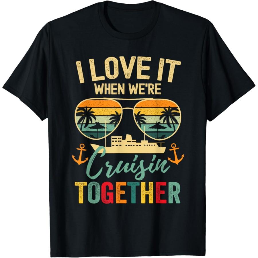 Cruise Squad 2025 Outfits Friends Family Couples Matching T-Shirt(1) XXXXXL чёрный