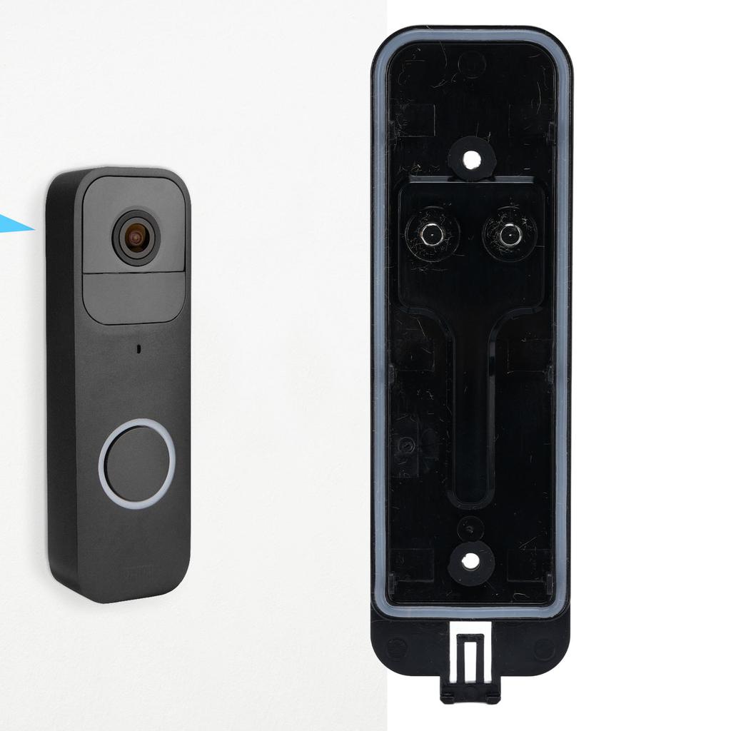 Placa Traseira de Campainha Peça de Reposição Padrão Placa de Montagem de Campainha de 2 Furos com Chave