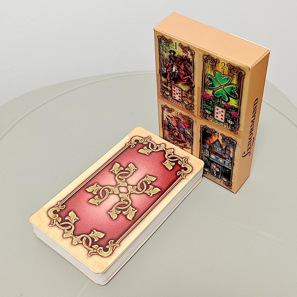 Lustrous Lenormand Deck 10.3*6cm 47 Pcs Lenormand Cards Bursting with Exquisite Color and Detail