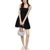 2026 Slim Fit Little Black Short Dress with Cinched Waist & Sleeveless Design for Summer