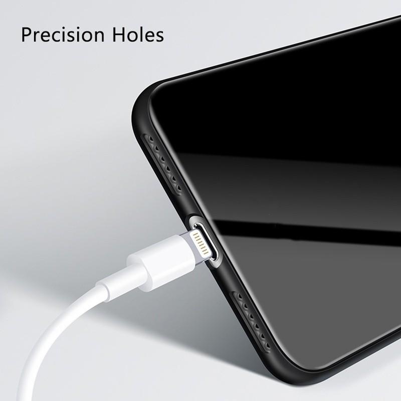 Flip Case Magnetic For Iphone X 8 7 Plus Clear Tempered Glass Film Phone Cases