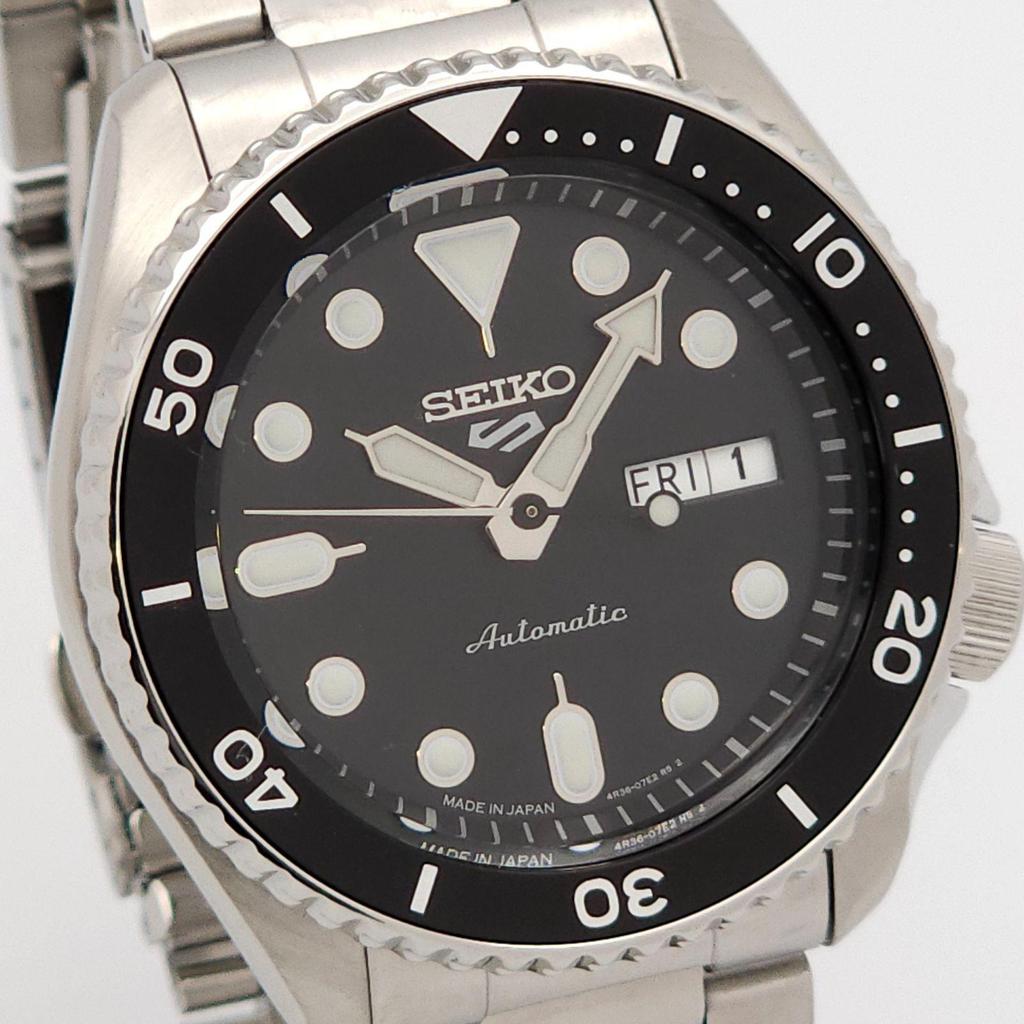 Used Excellent Condition SEIKO Seiko 5 Sports 4R36-07G0 Automatic Working Display Case Back