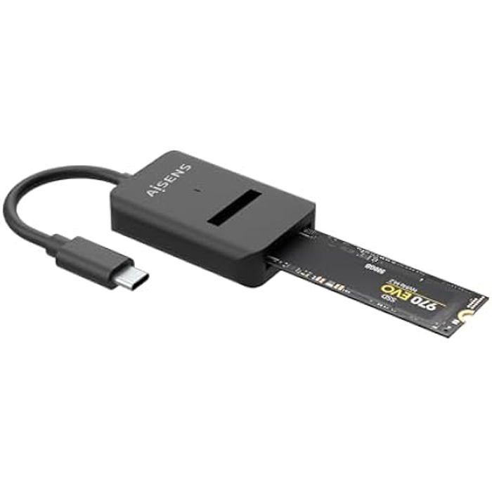 Aisens - asuc-m2d011-bk - usb-c dock m.2 (ngff) asuc-m2d011-bk sata/nvme a usb3.1 gen2, noir