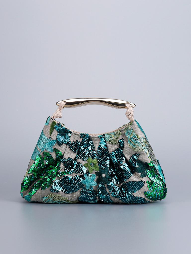 Summer Niche Sequined Bag Women's New Fashion High-end Embroidery Portable Out Small Cross-border High Appearance Level Handbags