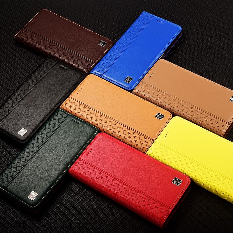 Nappa Genuine Leather Case for Realme 7 8 7i 8i 8s 9 9i Pro Plus Magnetic Flip Cover Wallet Phone Cases