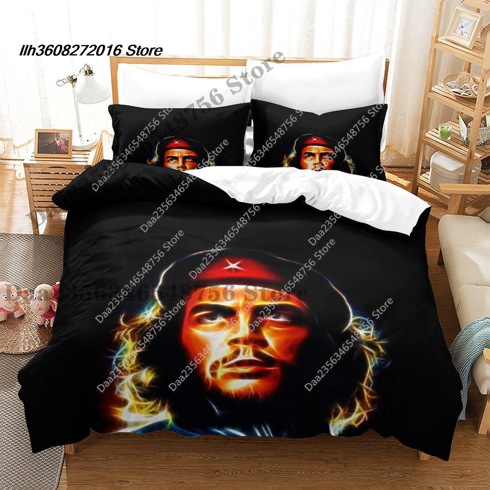

New Che Guevara Bedding Set Single Twin Full Queen King Size Bed Set Aldult Kid Bedroom Duvetcover Sets 3D Print Anime Bed EU SK(260*220cm)3pcs