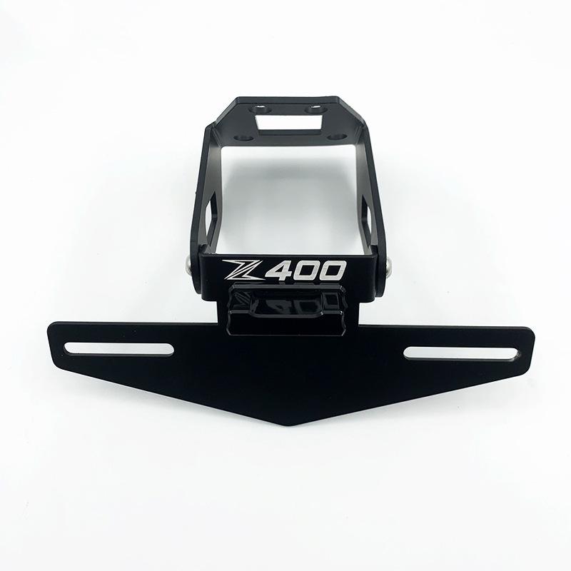Motorcycle License Plate Holder for Kawasaki Ninja 400 - Universal Short Tail Modification