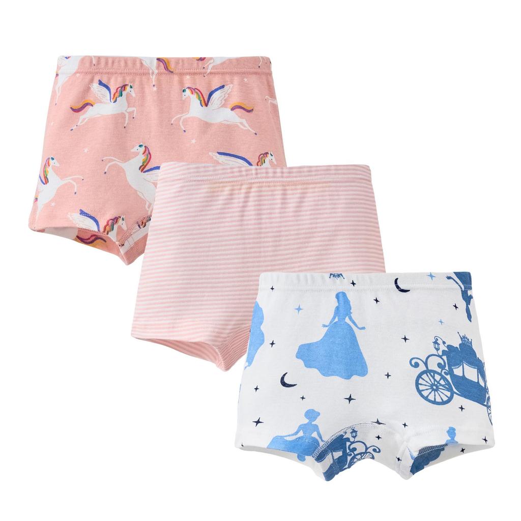 Girls' 100% Cotton Boxer Briefs - Toddler and Baby Underwear