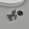 Unicorn Stainless Steel Brooch/cufflinks, Men's and Women's Personalized God Animal Badge, Jacket/backpack Mascot Decorations.