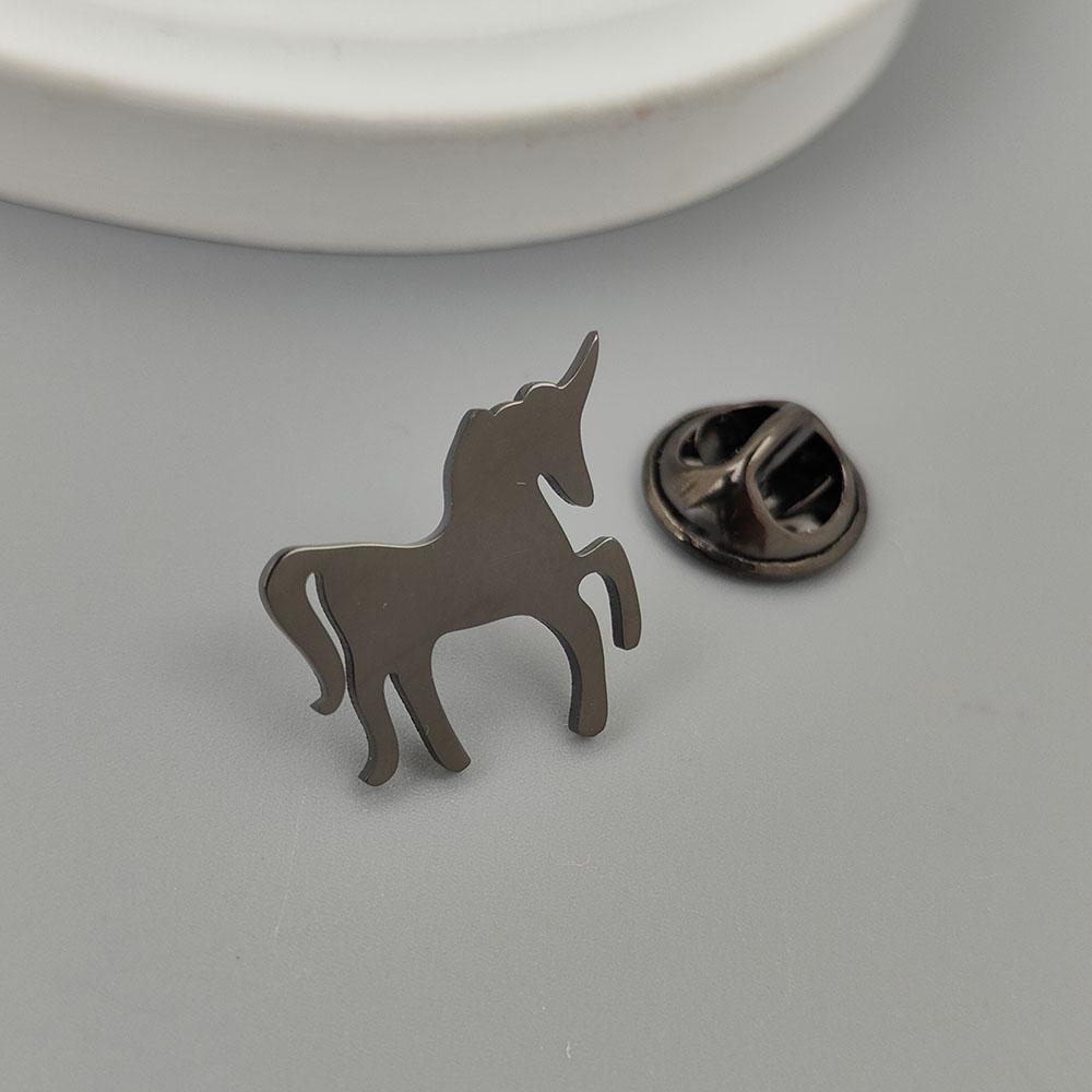 Unicorn Stainless Steel Brooch/cufflinks, Men's and Women's Personalized God Animal Badge, Jacket/backpack Mascot Decorations.