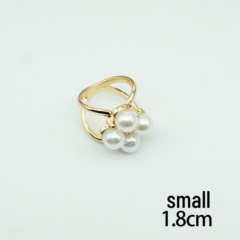 Elegancki perłowy kwadratowy szalik i klamra do płaszcza - wielofunkcyjny dodatek