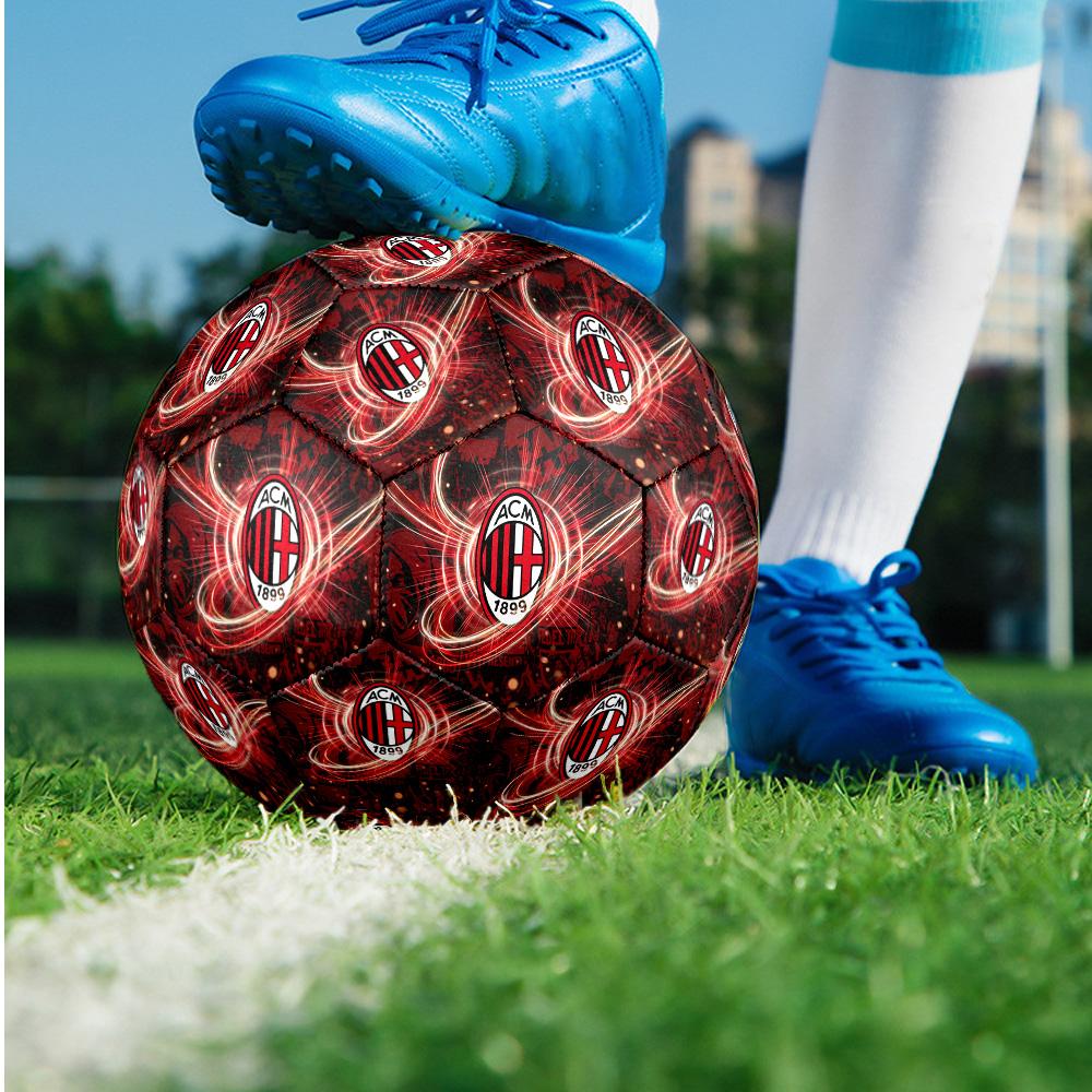 Pallone da calcio Tema AC Milan Taglia 5 Pallone da calcio Tocco Morbido Pallone da calcio per Allenamento Professionale per Sport all'Aperto
