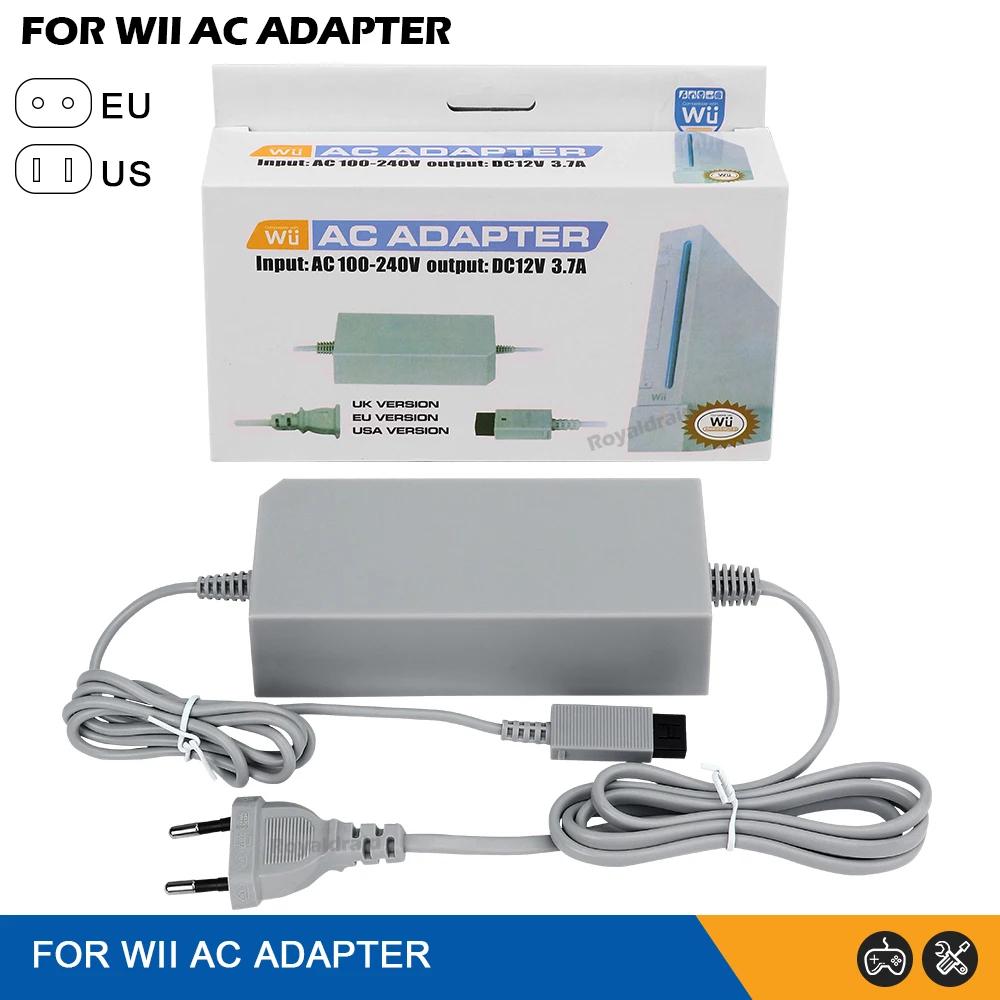 NEW For Nintendo Wii Game Console AC Adapter 100-240V 12V 3.7A Home Wall Power Supply Adapter EU/US Plug AC Charger High Quality