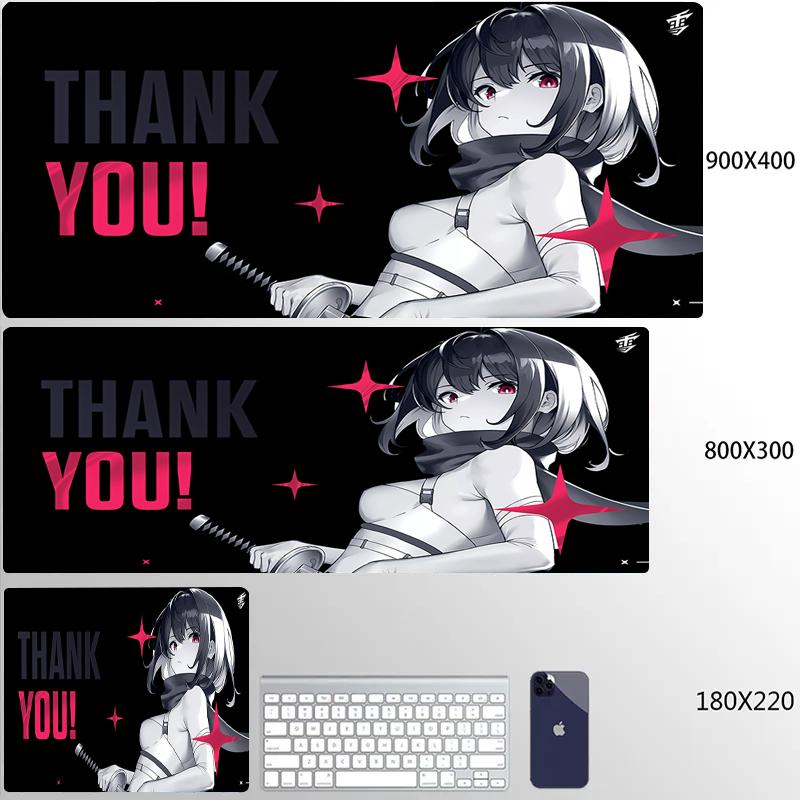 Anime Mauspade Yuki Aim Mauspade HD Druck Großes Gaming-Mauspad Spielzubehör Computertastatur Schreibtischmatte XL Gamer-Mauspad