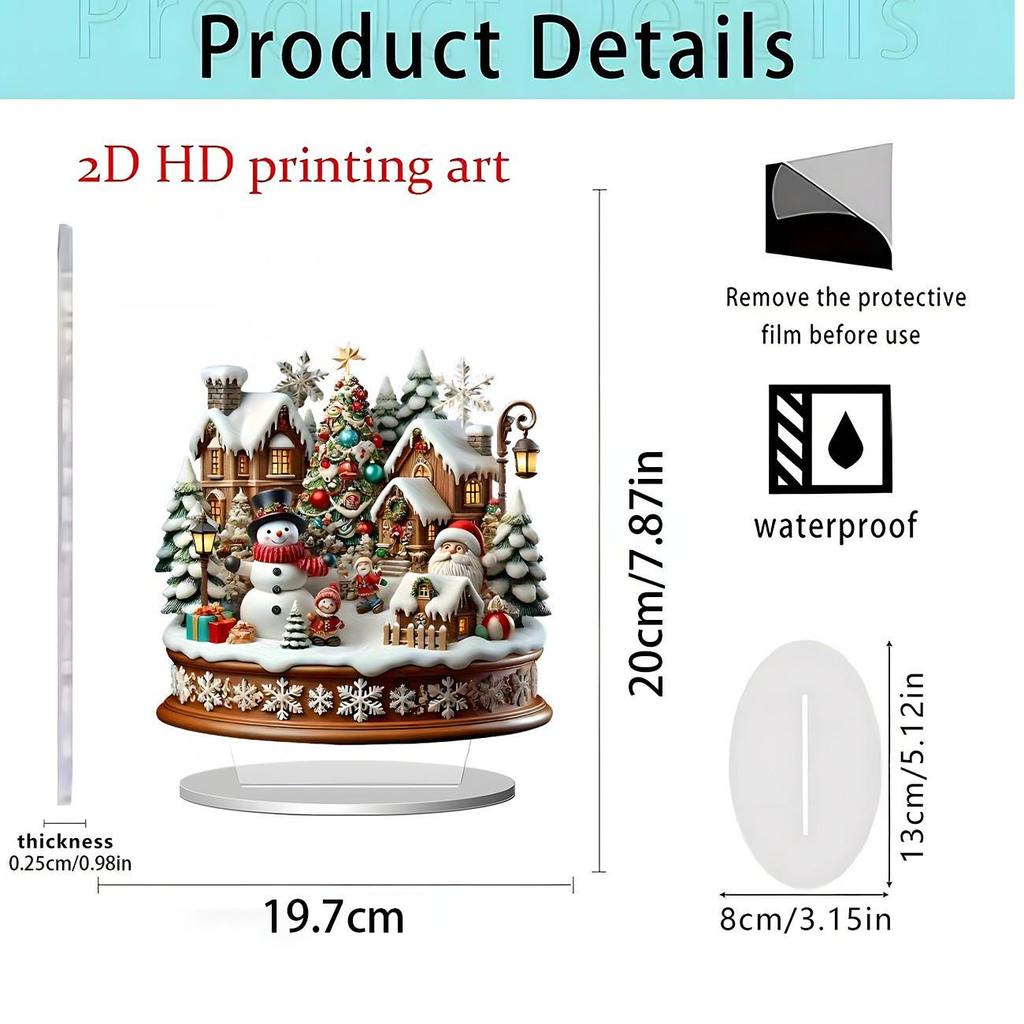 2D Acrylic Christmas Ornaments - Creative Holiday Crafts Series