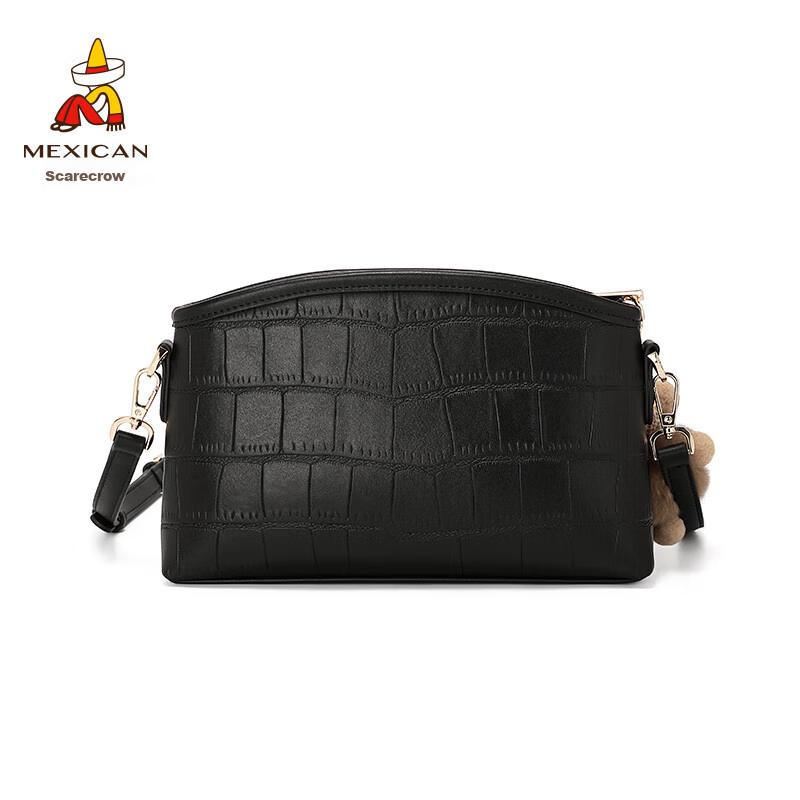MEXICAN Crossbody Bag, Shoulder Bag, Black
