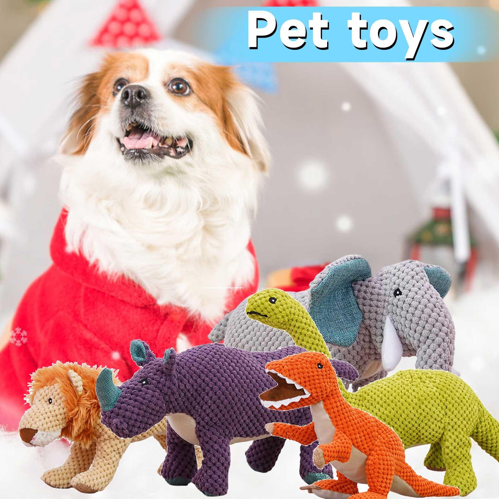 

Незнищенні Іграшки для Собак, Інтерактивна Іграшка для Собак Жувальна Іграшка, Незнищенні Пищалки для Собак, М які Плюшеві Іграшки-Тварини для Ігор Тренувань One Size шафрановий