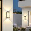 Led Modern Outdoor Lighting Ip65 Porch Wall Lamp Aluminum Upper and Lower Decorative Lighting Outdoor Wall Lamp