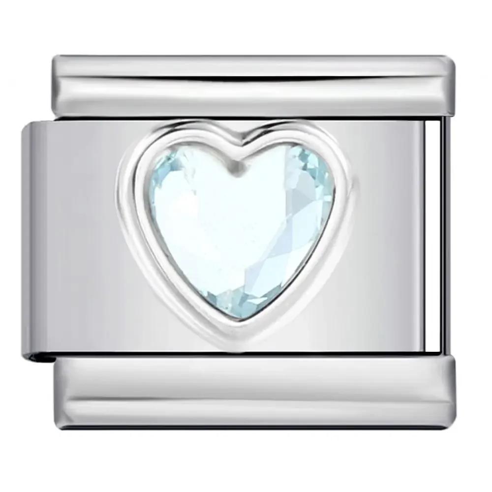 DIY Jewelry Bracelet Module Heart Italian Charm Link Bracelets Making Tool Stainless Steel 9mm Bracelet Making Accessories