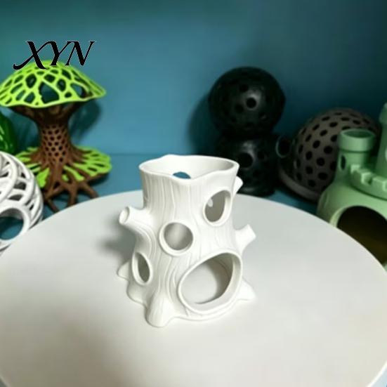 Fish Tank Decoration 3D Printed Aquarium Ornament, Tree Stump for Grass Tanks Native Landscape Ornament And Aquariums, Porous Hiding Place Shrimp,