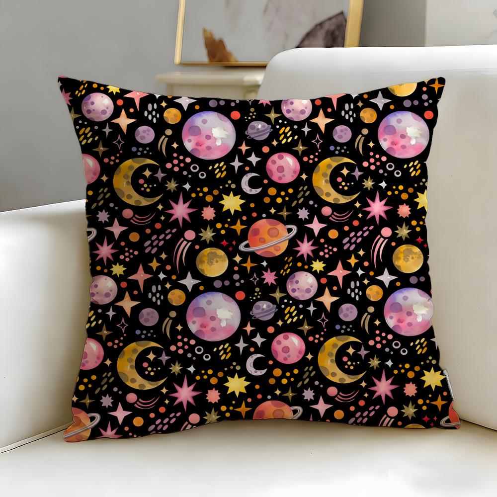 Floral Texture Cushion Cover Soft EasyWash Pillow Case Versatile for Couch Bed Travel and Office