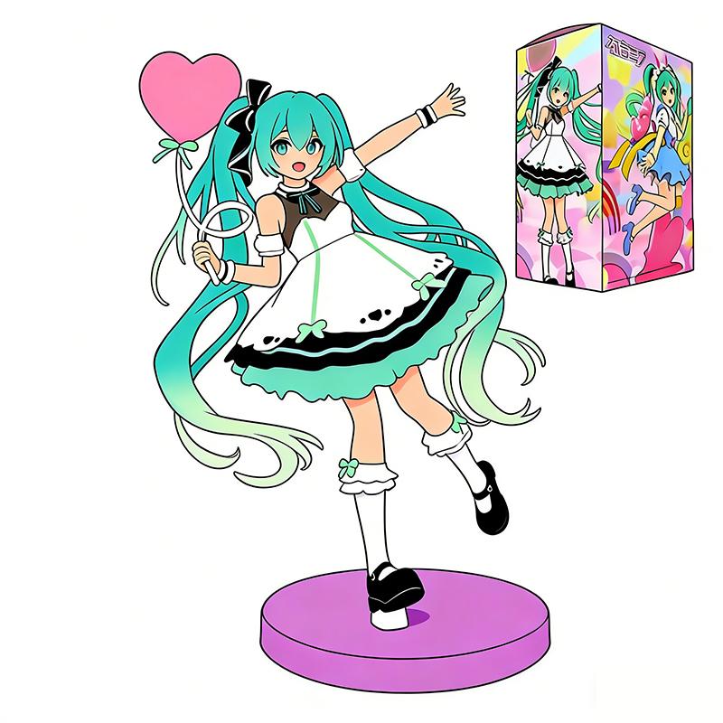 20Cm Anime Hatsune Miku X Cinnamoroll Figure Anime Peripheral Collectible Models Decorative Decorations Children Kawaii Gift