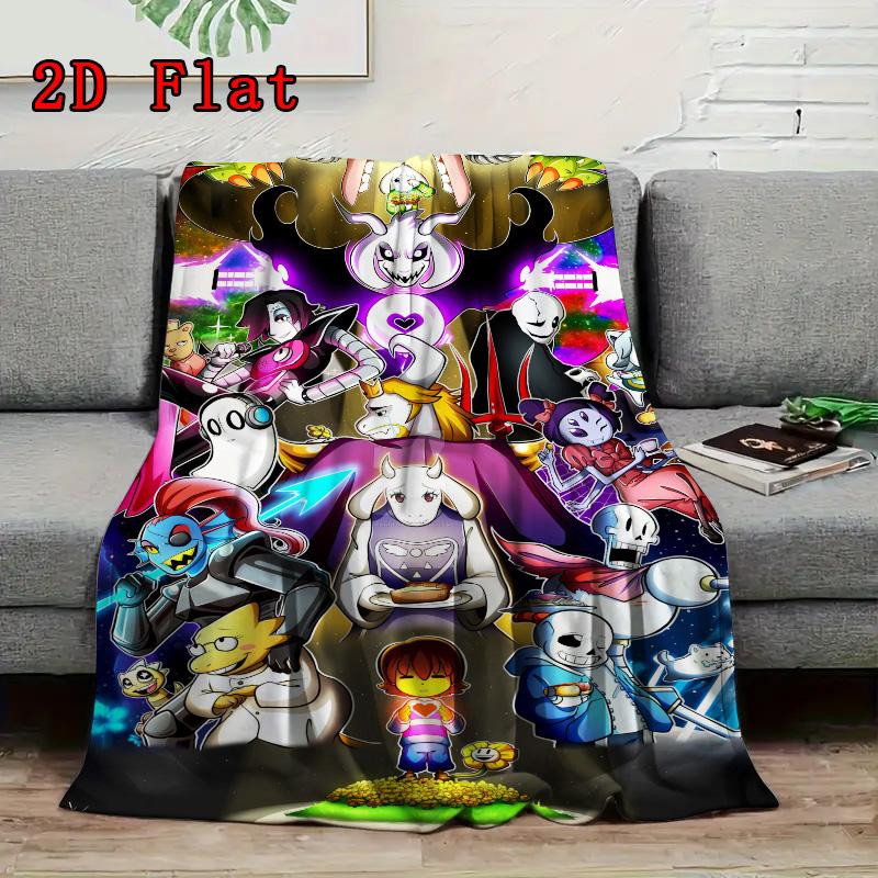 Undertale 2D Flat Pattern Flannel Blanket High quality All Seasons Warmth and Comfort Perfect for Christmas Gifts.NMT0928254