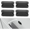 Tissting 4 Pairs Magnetic Luggage Door Buckle and Holder Kit,RV Magnetic Baggage Door Catch with Installation Screws,for RV,Trailer(Black)