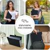 2PCS Expanding File Folder 7 Pocket Letter Size Accordion File Organizer with Labels Portable Document Paper Bill Receipt Organizer for School Office