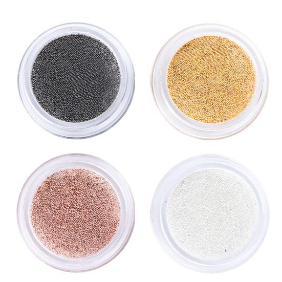 1 Box Exquisite Nail Easy Decorations Sturdy Manicure Paste Beautiful Trendy DIY Metal Steel Bead