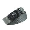 Men'S Nylon Belt Business Automatic Buckle Belt Casual Canvas Toothless Buckle Belt Strength Delivery