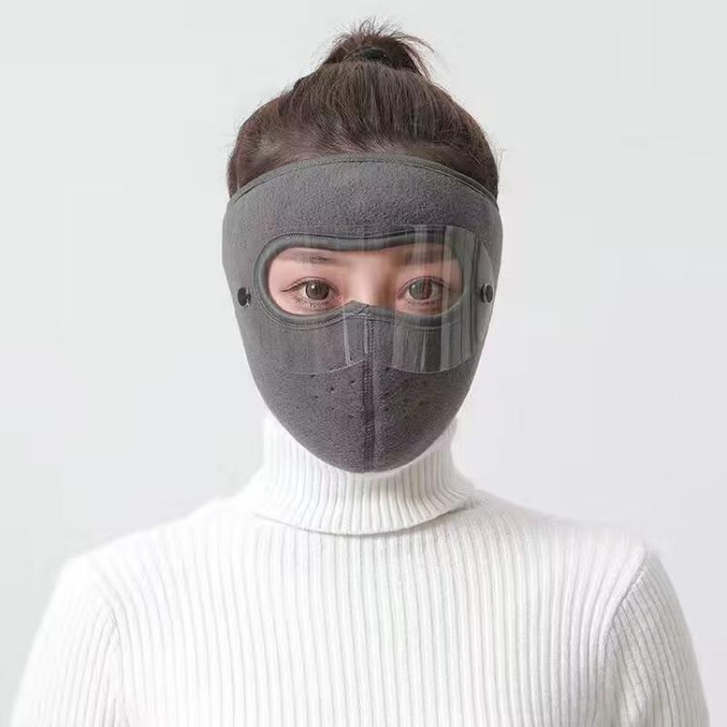 Autumn and Winter Velvet Thickened Cold-proof, Antifreeze and Warm Outdoor Riding Ear Protection Neck Protection Windproof and Dustproof Mask