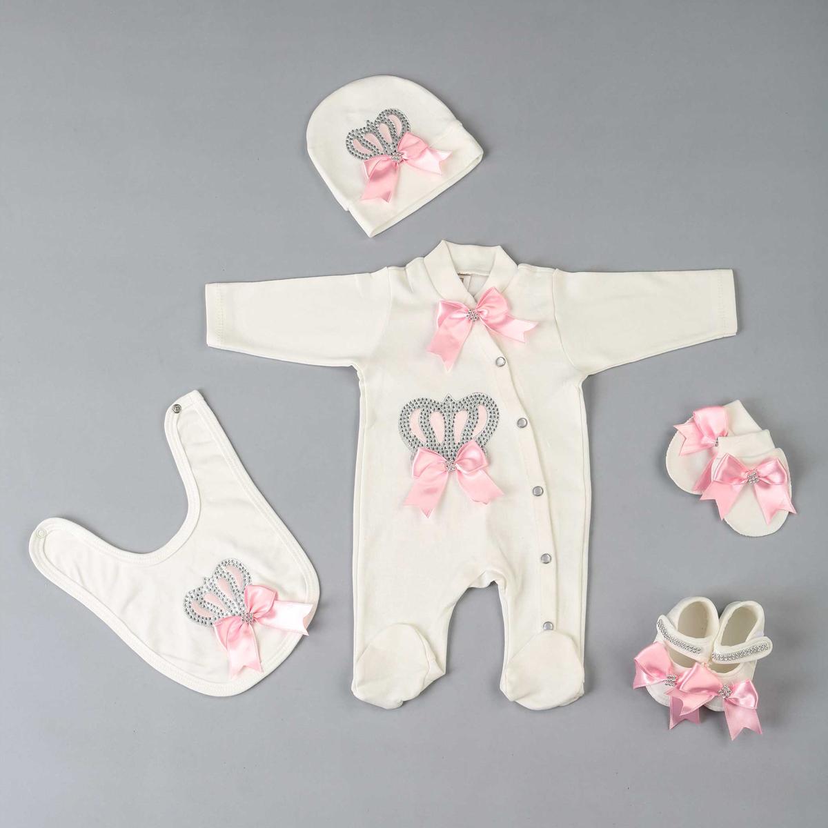 

Набор детских комбинезонов Pink Queen Crowned из 5 шт.