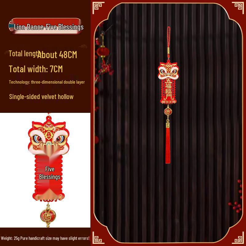 Year of the Snake New Year Trumpet Pendant – Zodiac Home Decoration for Spring Festival